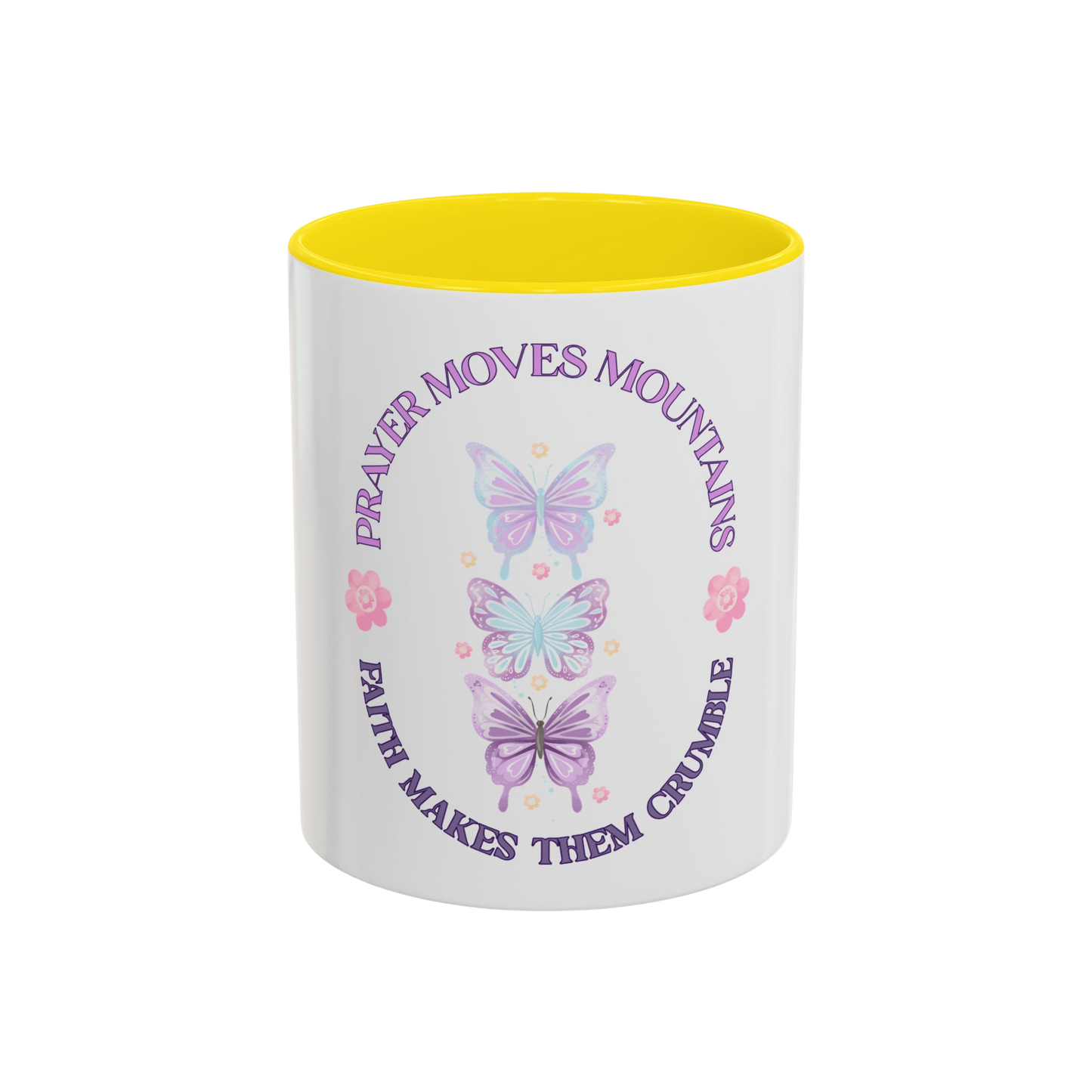 Faith Moves Mountains Christian Coffee Cup