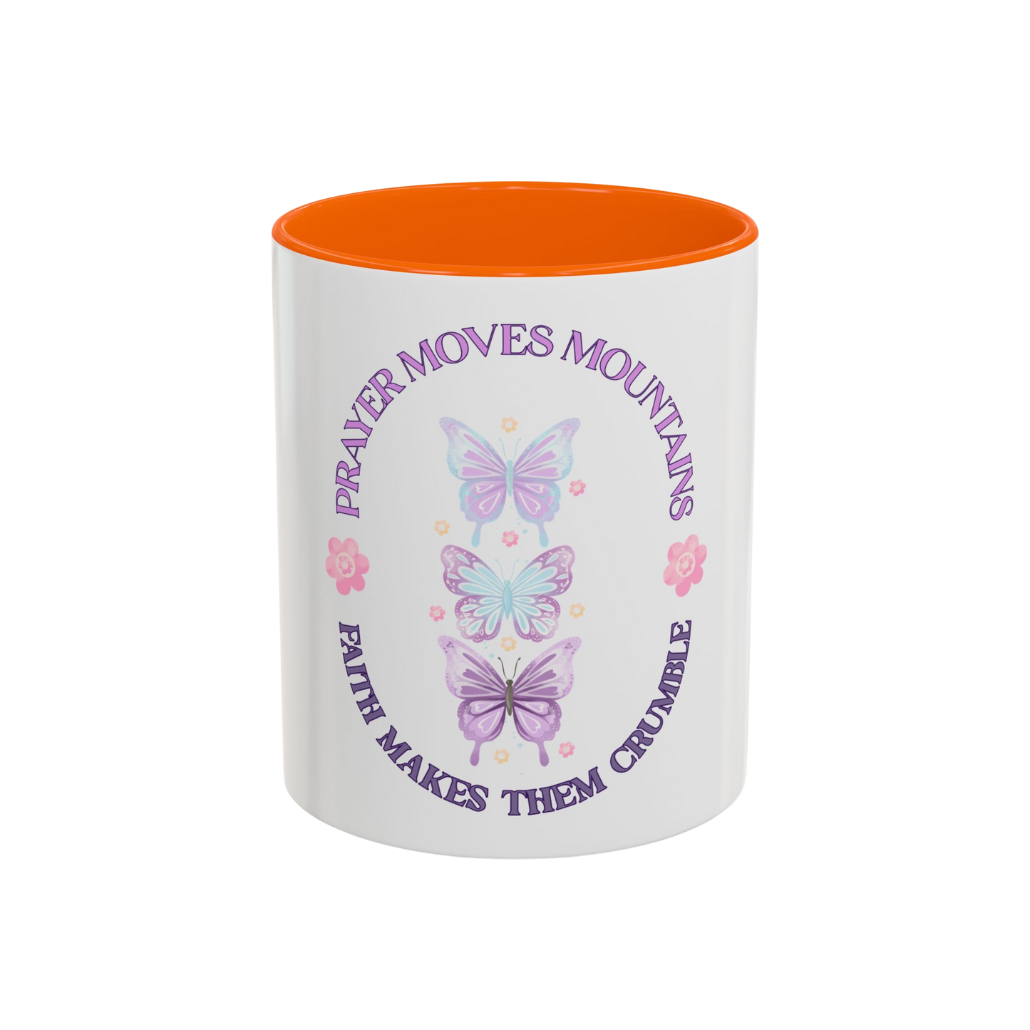 Faith Moves Mountains Christian Coffee Cup