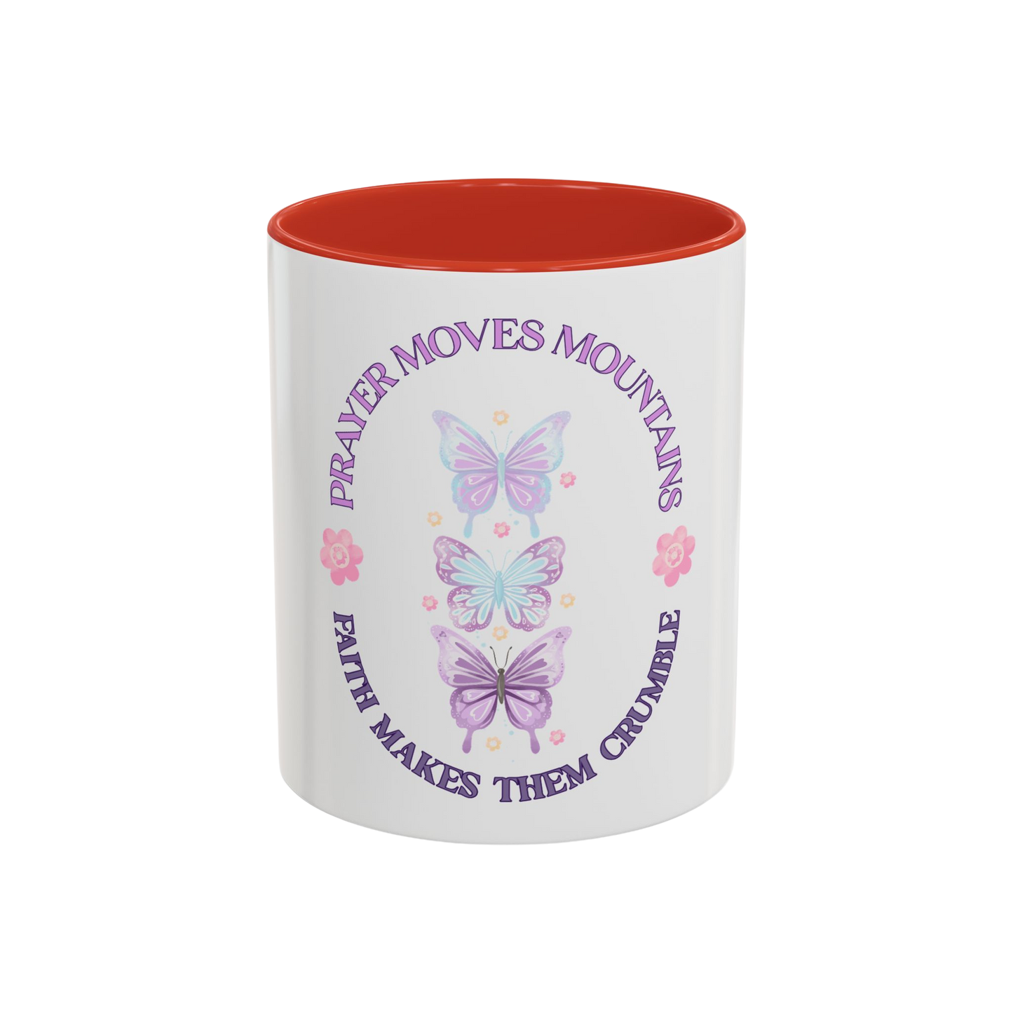 Faith Moves Mountains Christian Coffee Cup