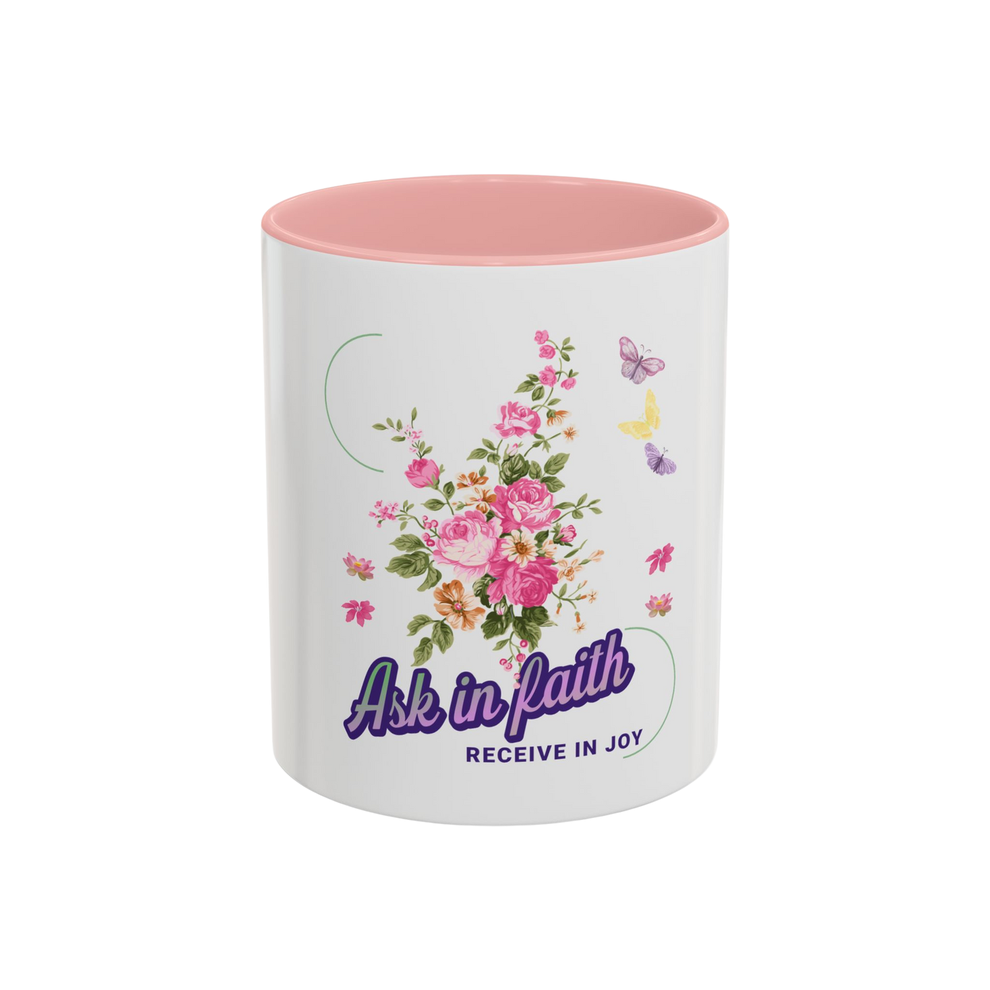 Ask in Faith Christian Coffee Cup