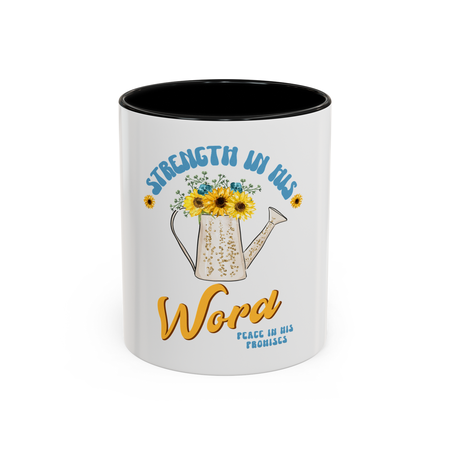 Strength in His Word Christian Coffee Cup