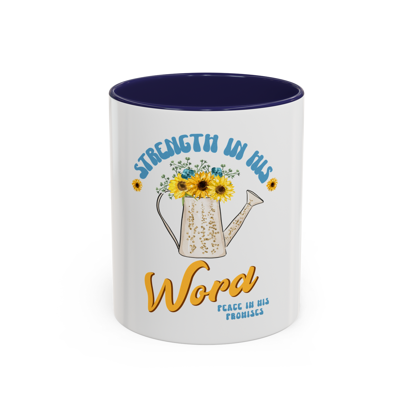 Strength in His Word Christian Coffee Cup