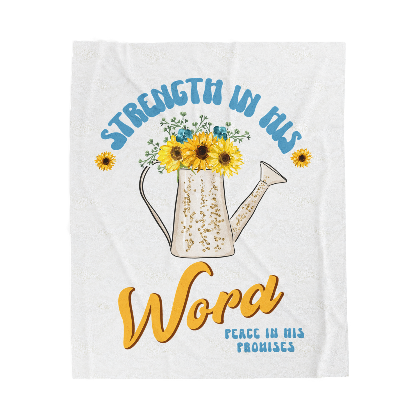 Strength in His Word Scripture Throw