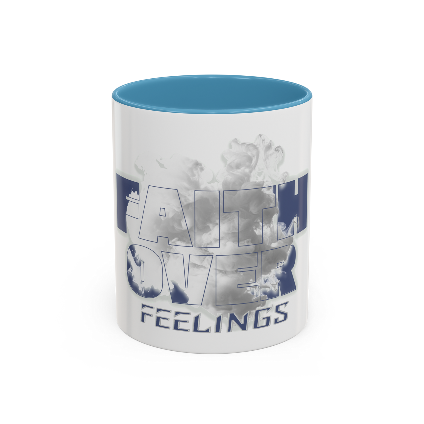 Faith Over Feelings Morning Grace Christian Coffee Cup