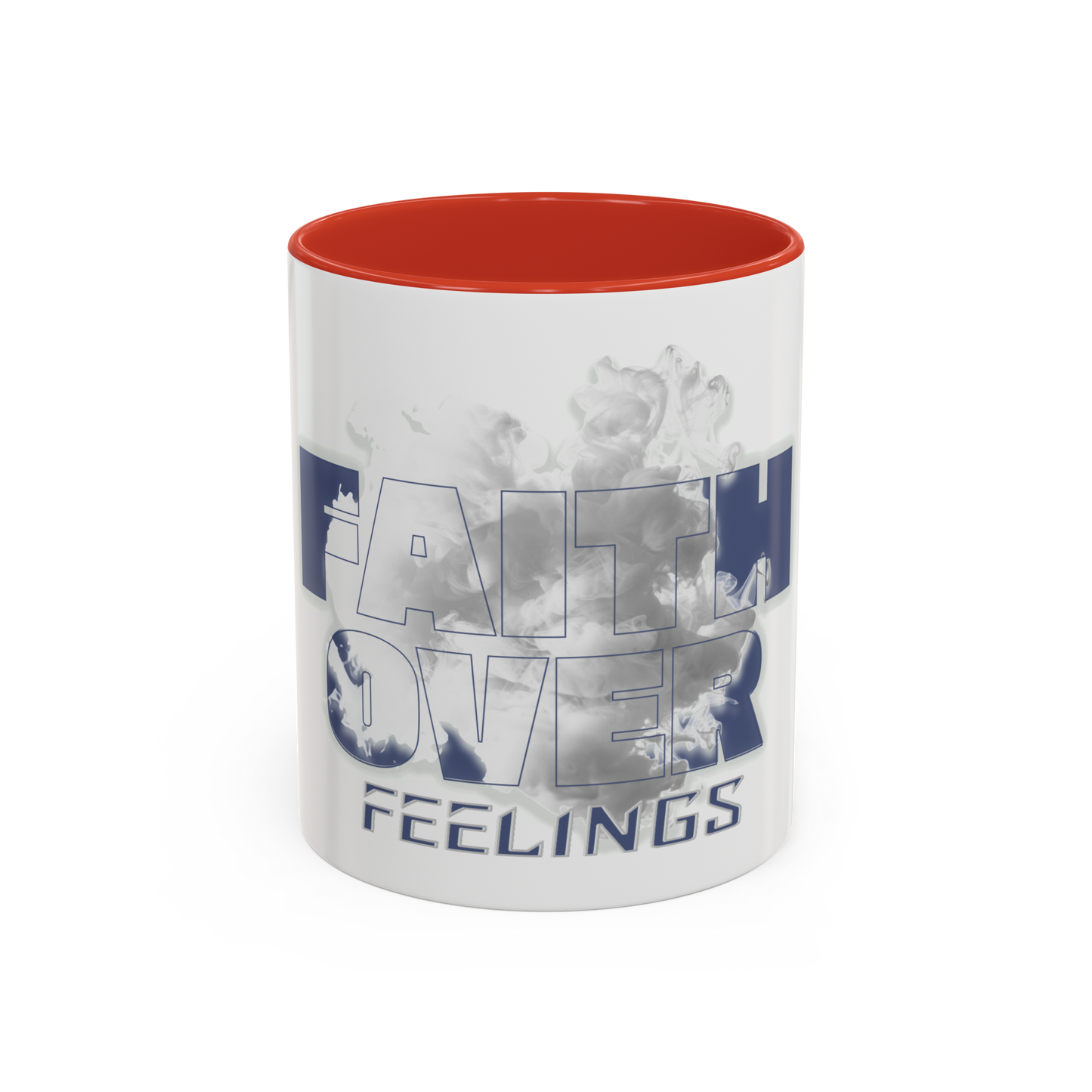 Faith Over Feelings Morning Grace Christian Coffee Cup