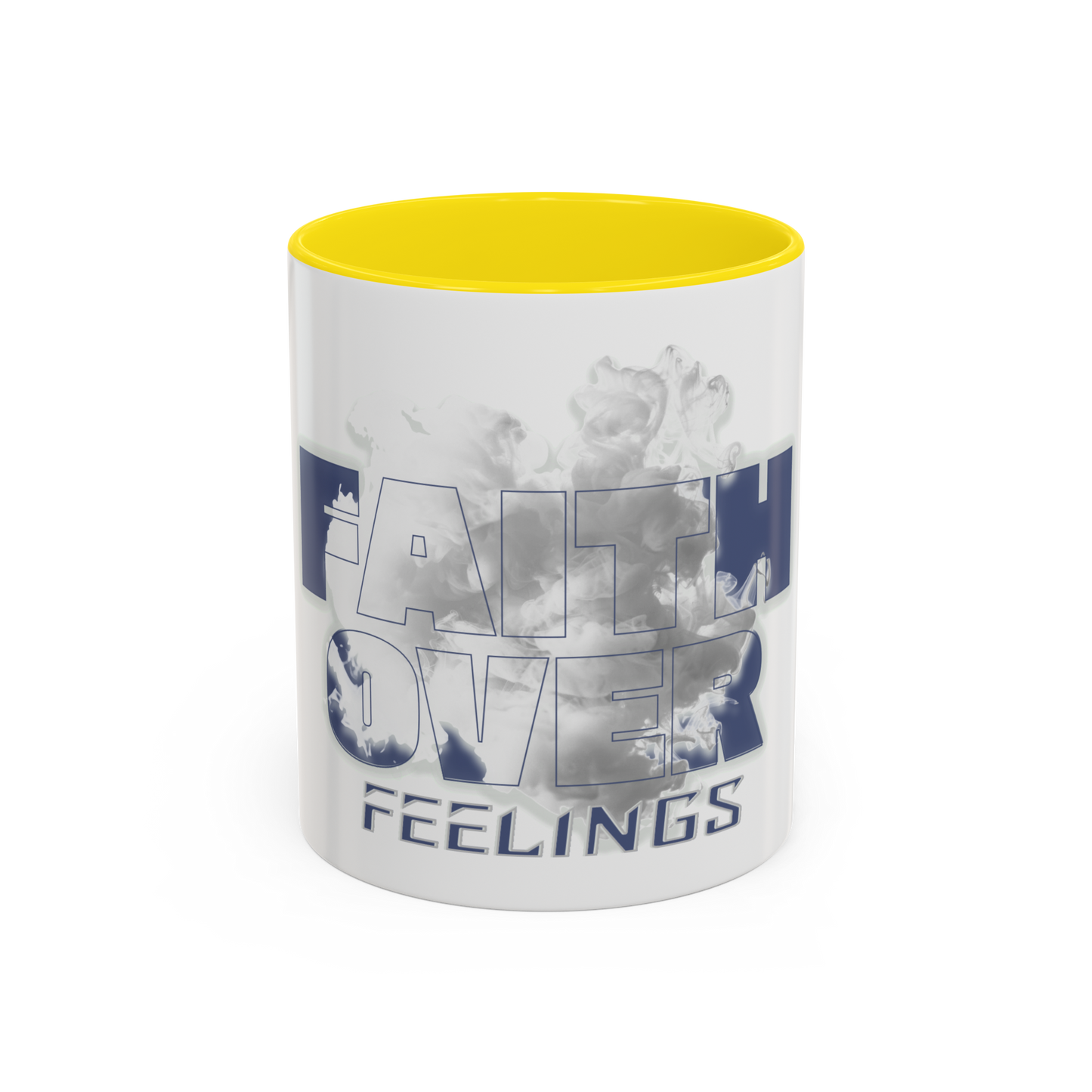Faith Over Feelings Morning Grace Christian Coffee Cup