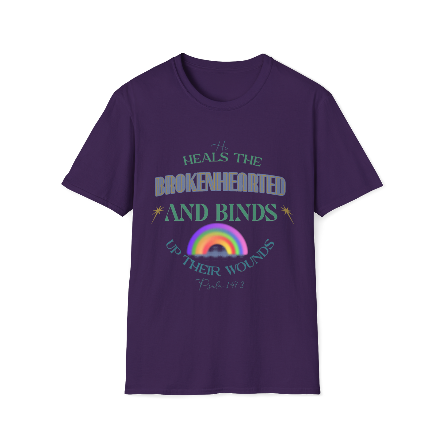 He Heals The Brokenhearted Faith-Based Apparel for Women & Men