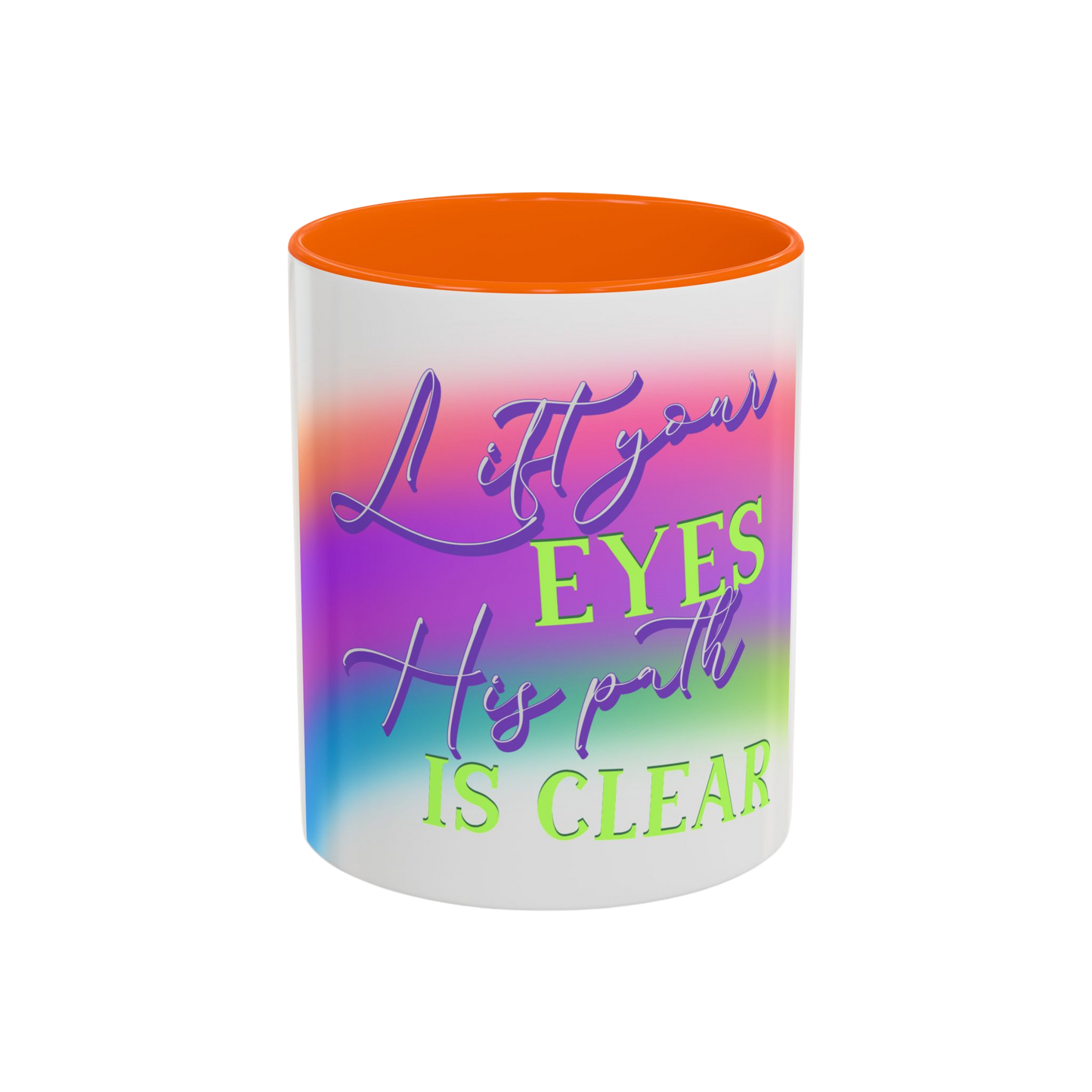Lift Your Eyes Christian Coffee Cup