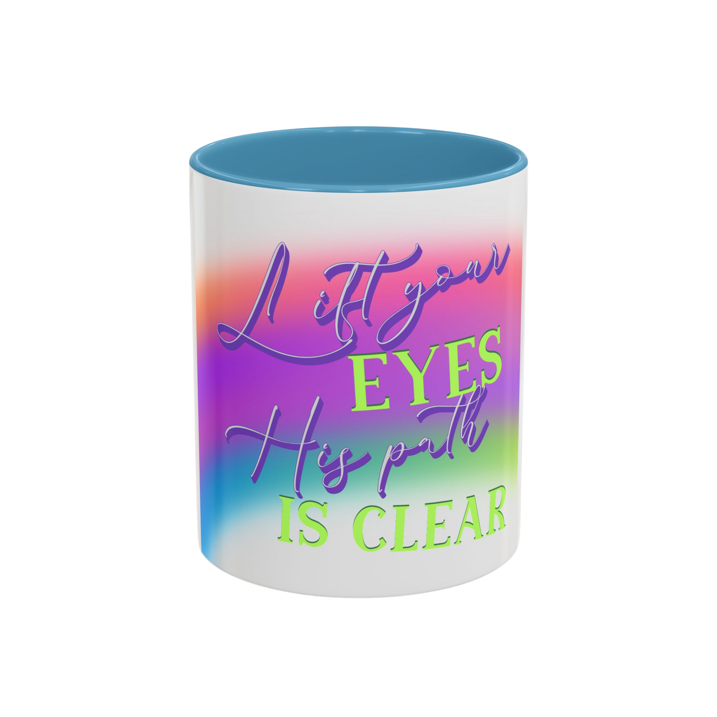 Lift Your Eyes Christian Coffee Cup