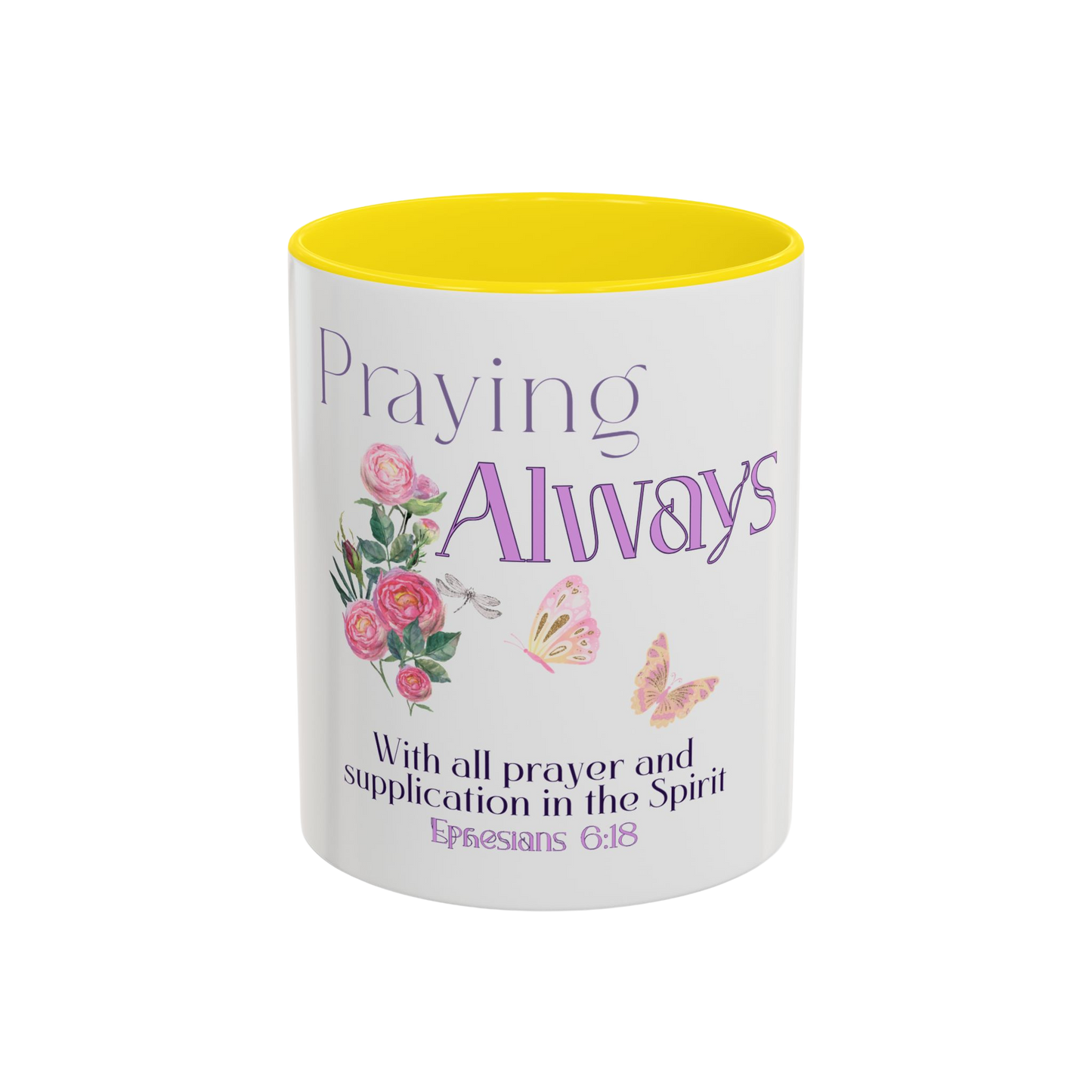 Praying Always Christian Coffee Cup