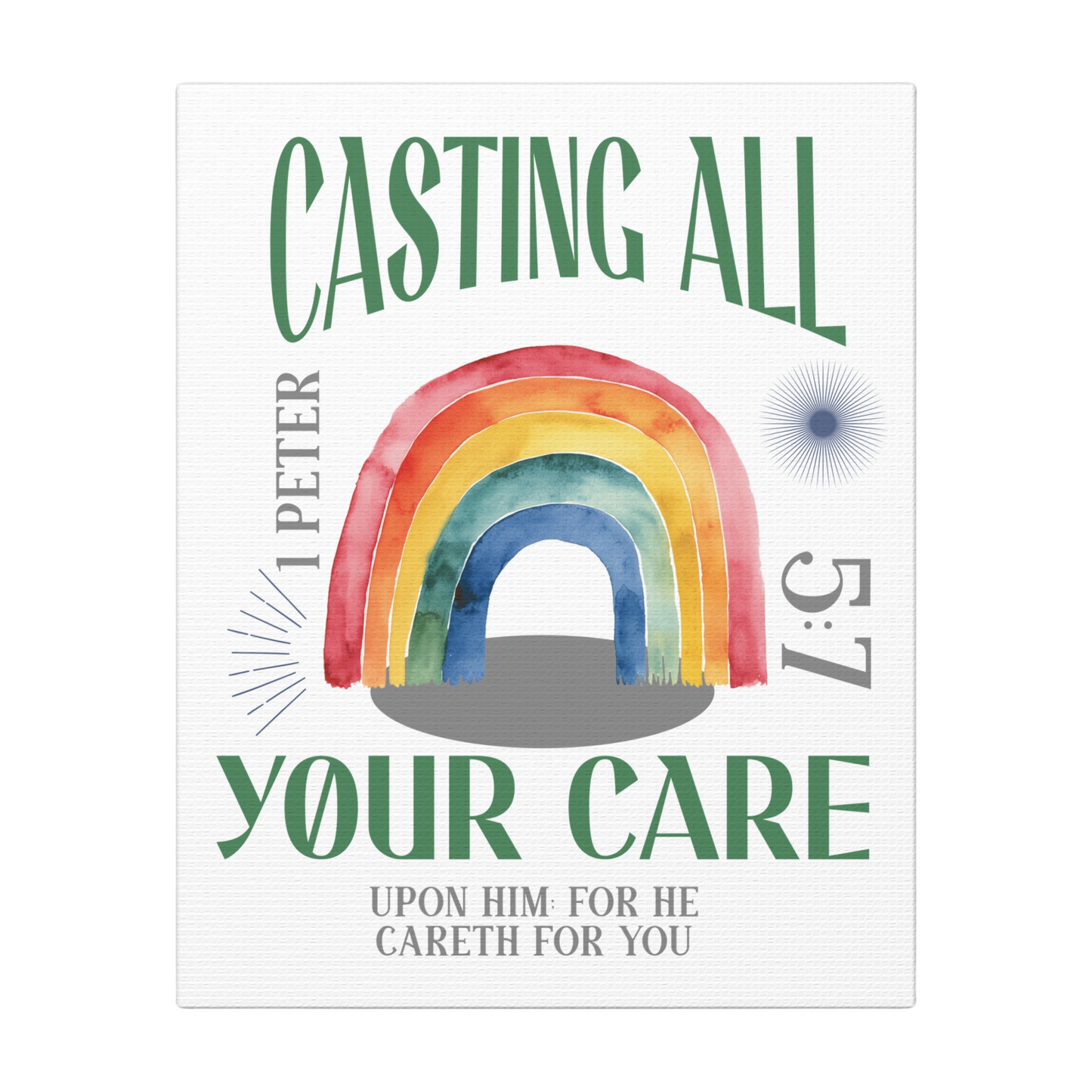 Casting All Your Cares Scripture Print
