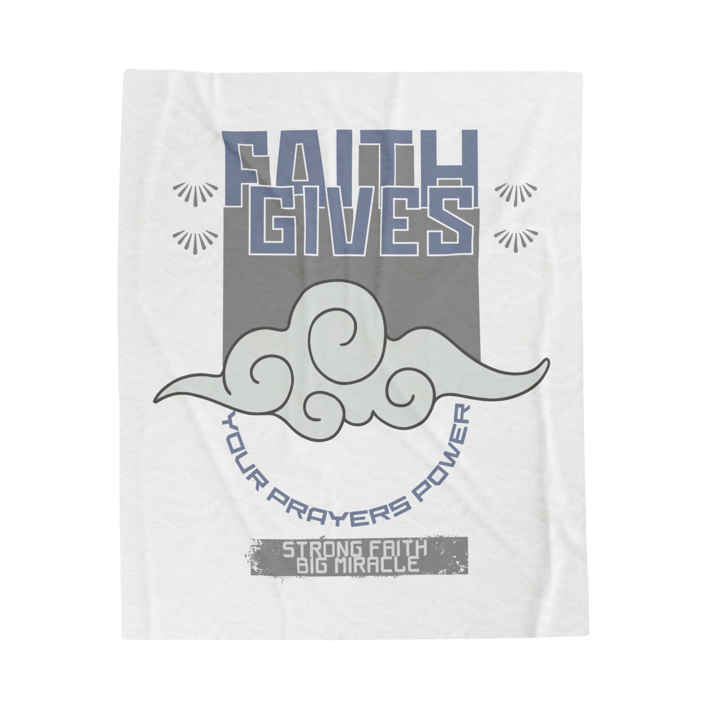 Faith Gives Your Prayers Power Scripture Throw
