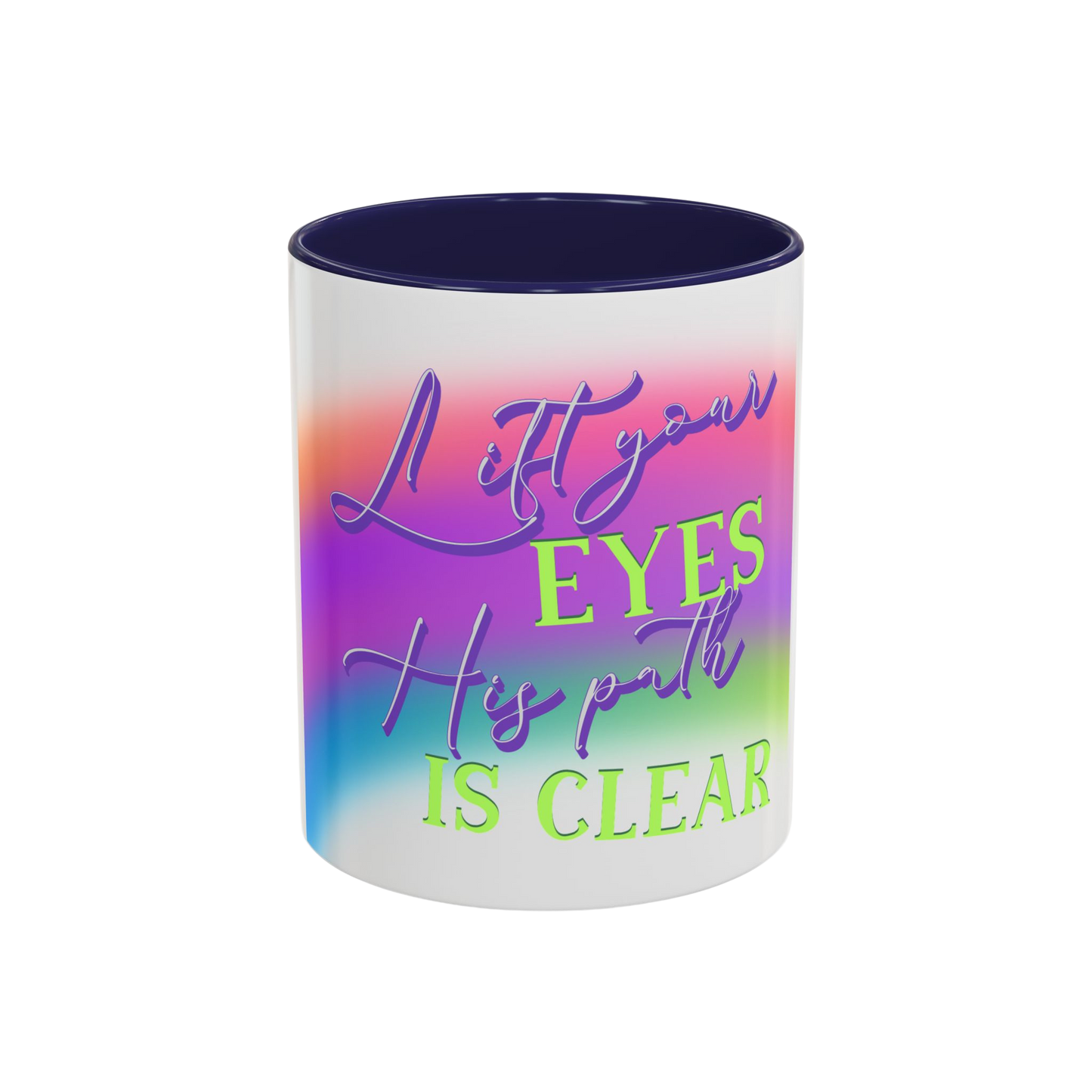 Lift Your Eyes Christian Coffee Cup