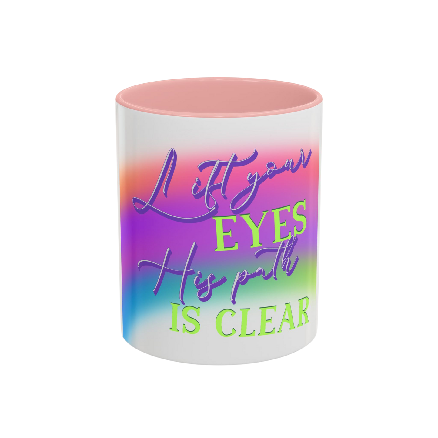Lift Your Eyes Christian Coffee Cup