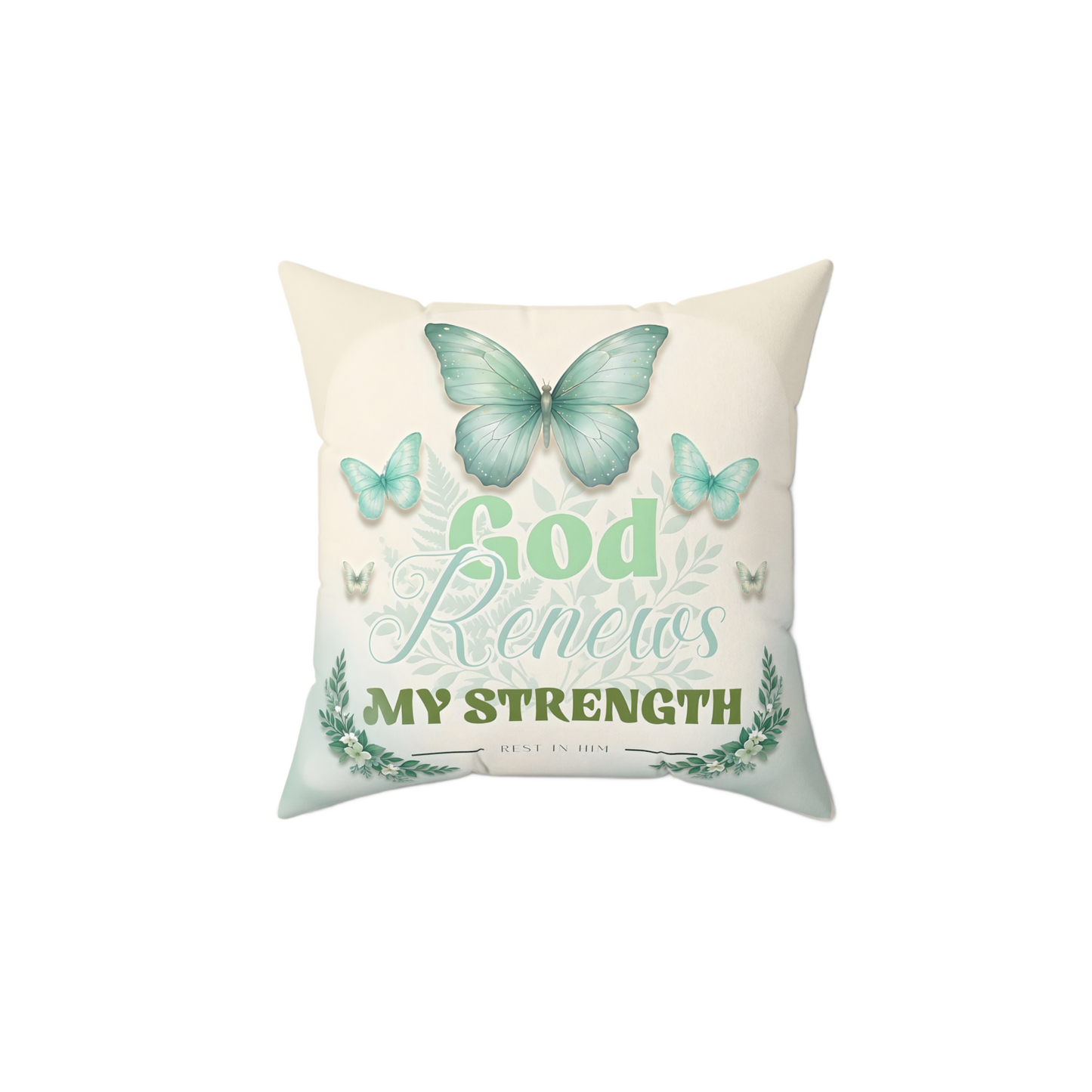 GOD RENEWS MY STRENGTH Rest Pillow