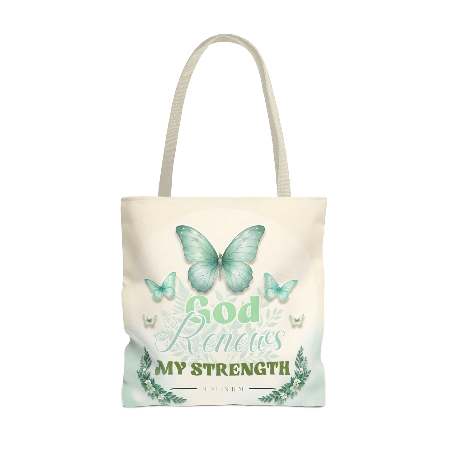 GOD RENEWS MY STRENGTH Carry Tote