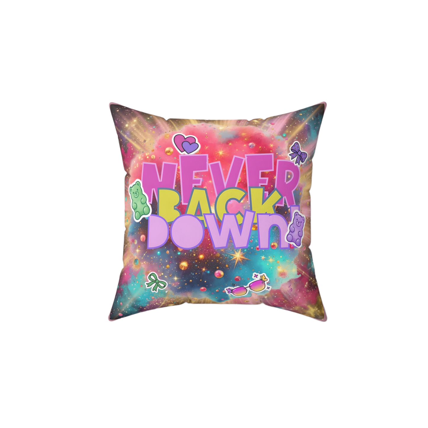 NEVER BACK DOWN Rest Pillow