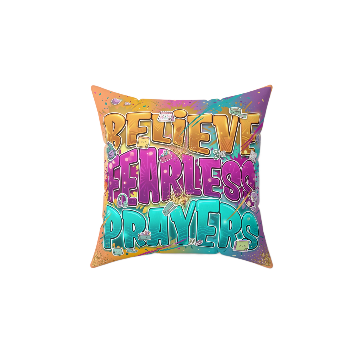 BELIEVE FEARLESS PRAYERS Rest Pillow