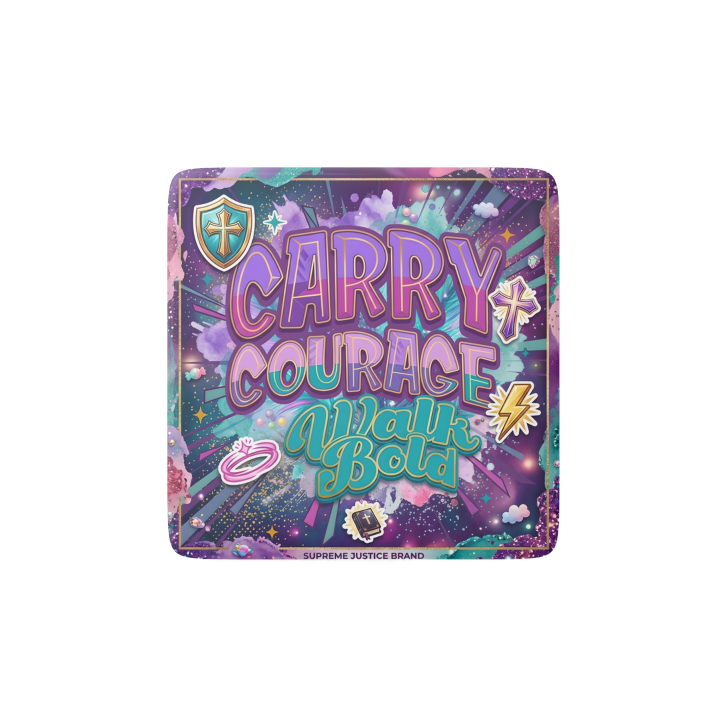 CARRY COURAGE WALK BOLD Reminder Tile