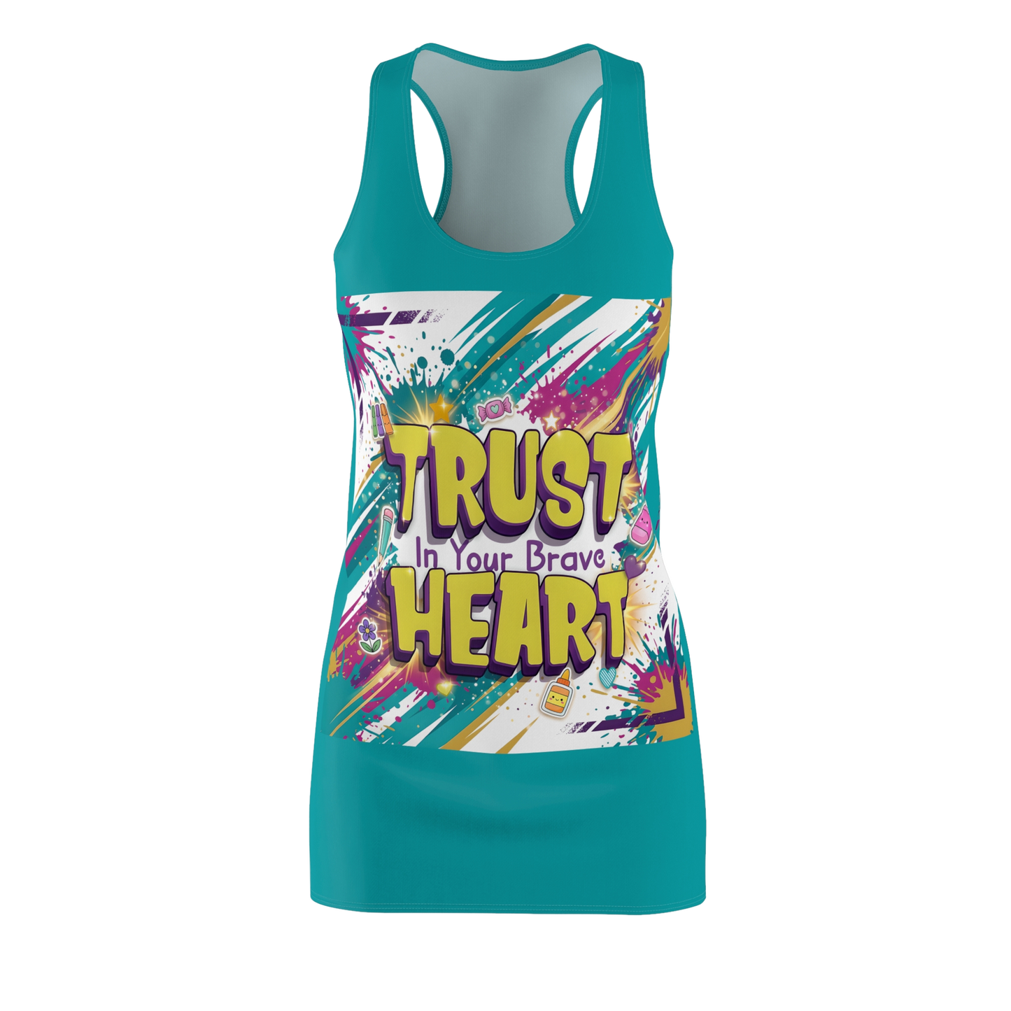 TRUST IN YOUR BRAVE HEART Summer Dress