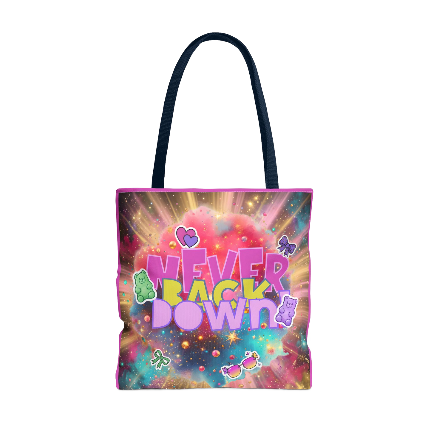 NEVER BACK DOWN Carry Tote