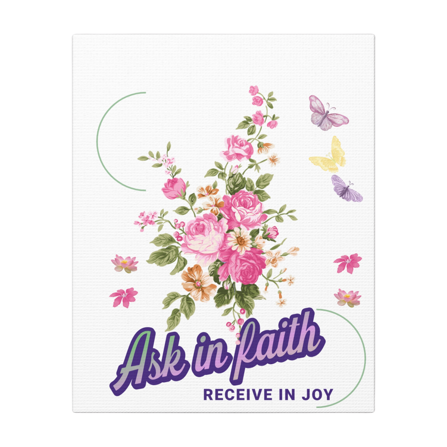Ask in Faith Scripture Print