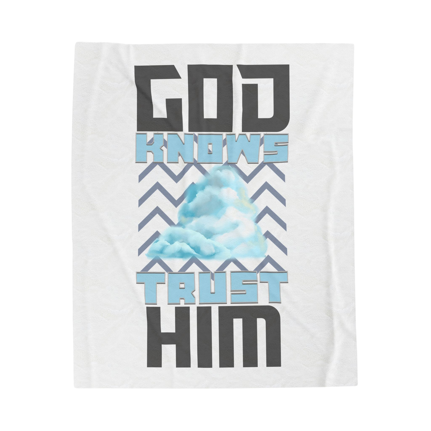 God Knows, Trust Him Scripture Throw