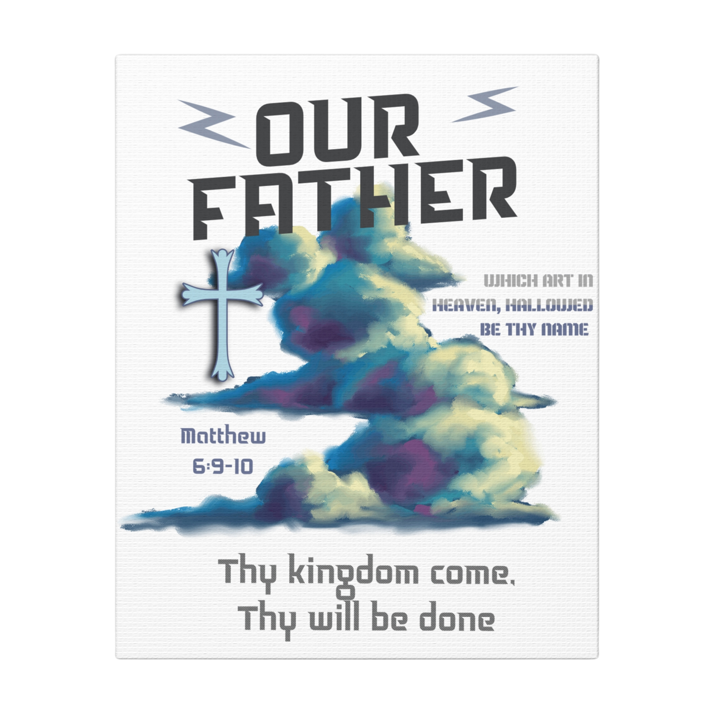 Our Father, Which Art in Heaven Scripture Print