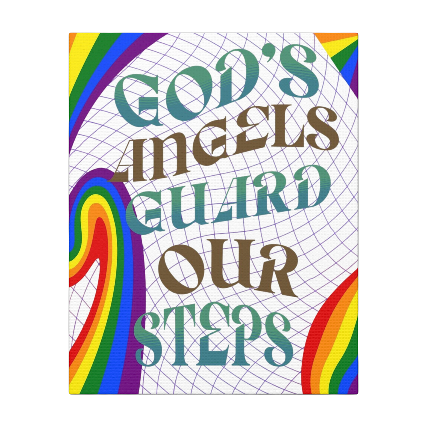 God’s Angels Guard Our Steps Scripture Print
