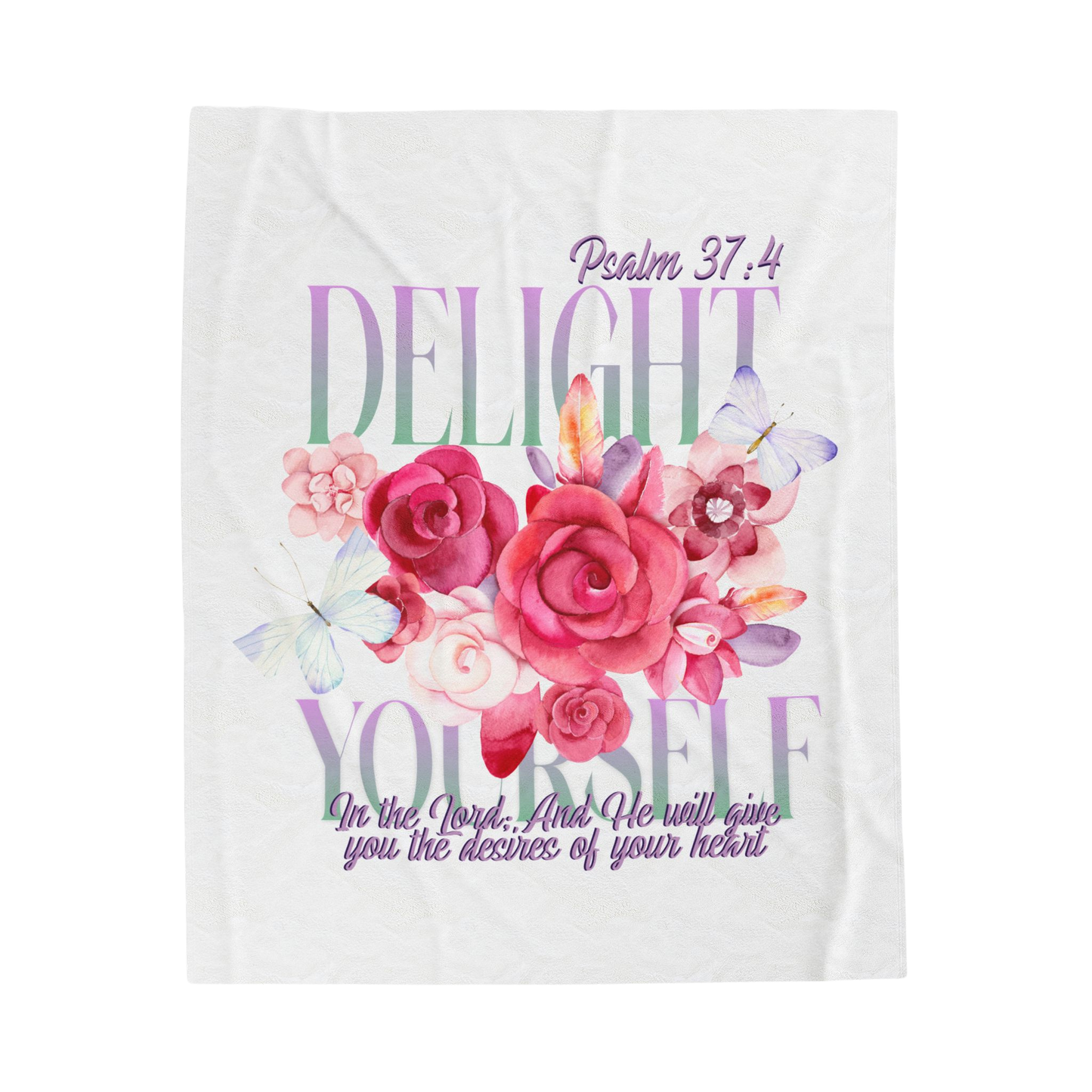 Delight Yourself in the Lord Scripture Throw
