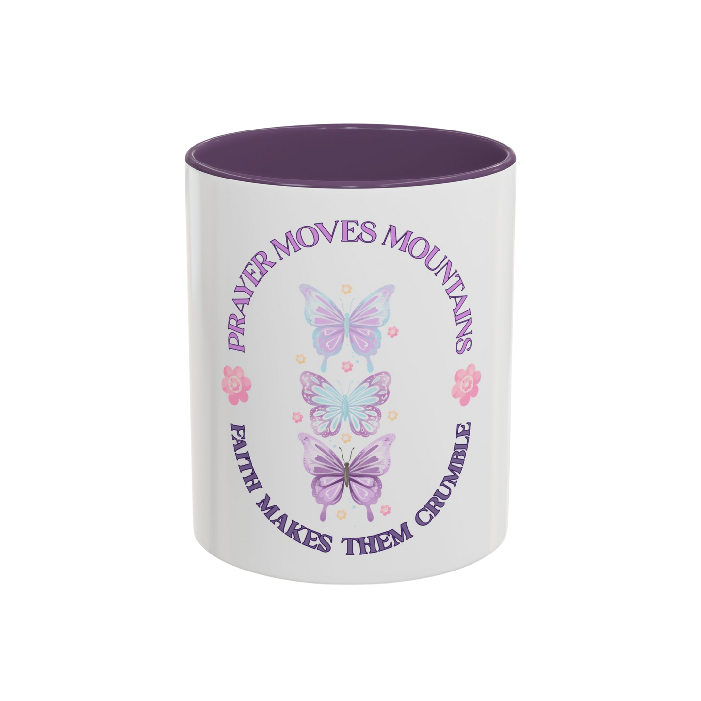 Faith Moves Mountains Christian Coffee Cup