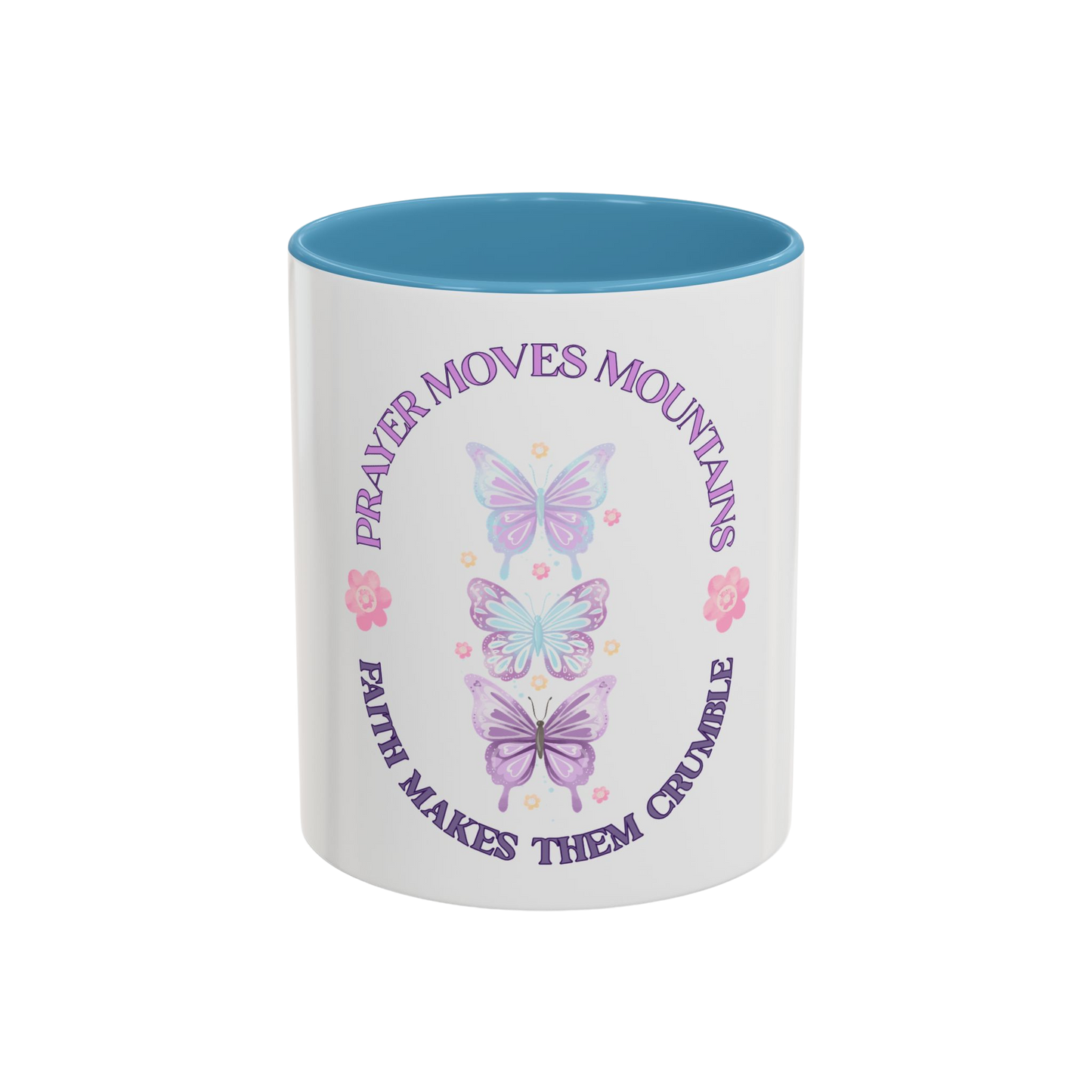 Faith Moves Mountains Christian Coffee Cup