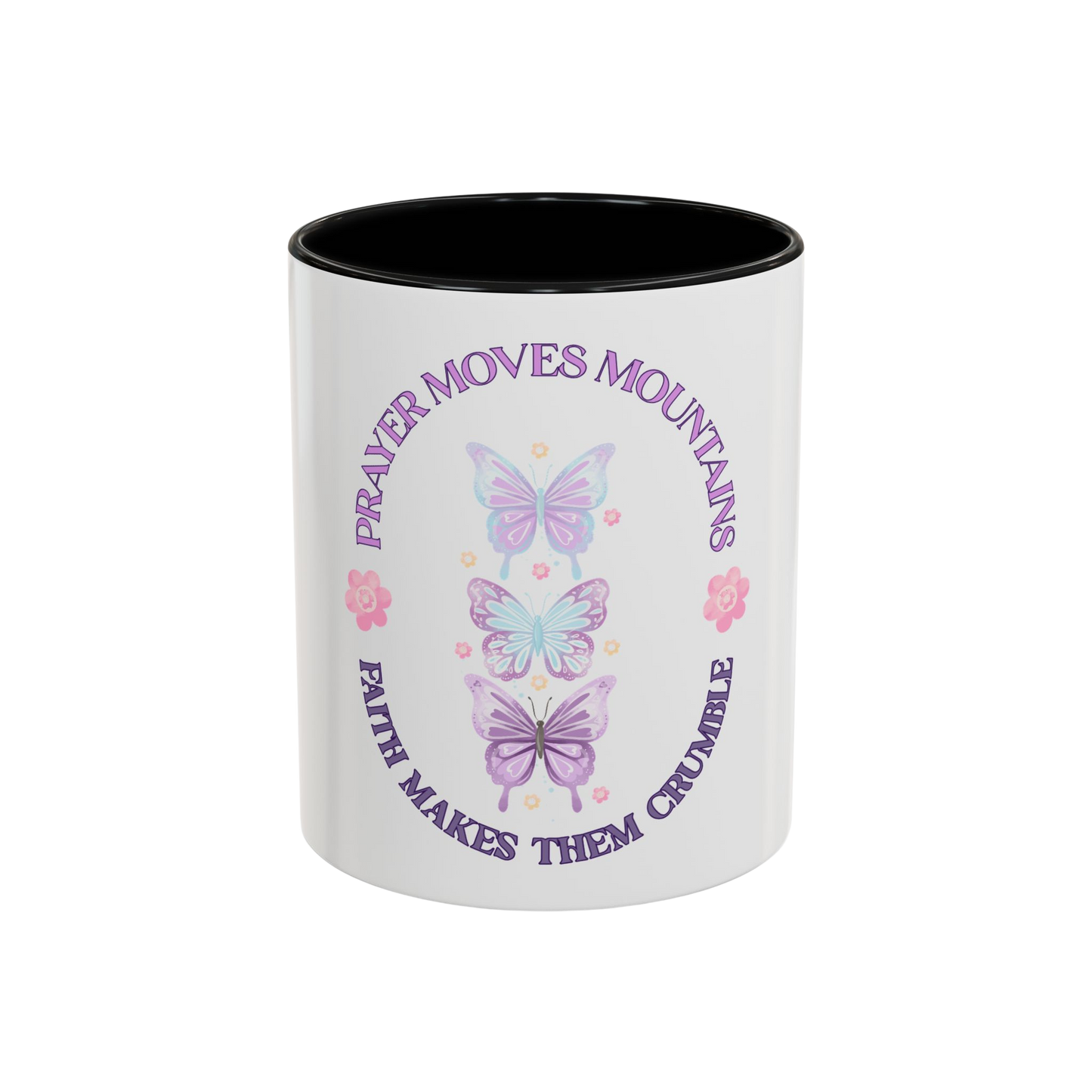 Faith Moves Mountains Christian Coffee Cup