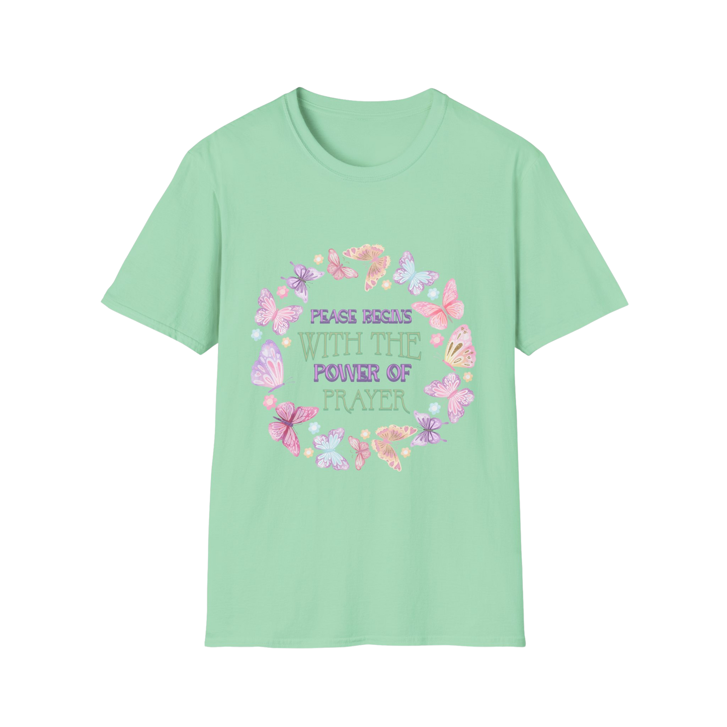 Peace Begins with the Power of Prayer Faith-Based Apparel for Women & Men