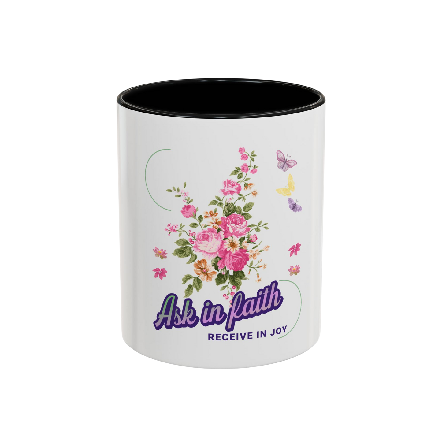 Ask in Faith Christian Coffee Cup