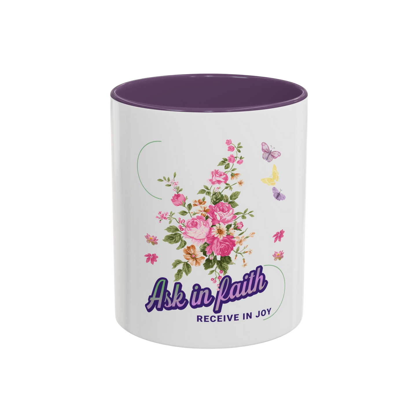 Ask in Faith Christian Coffee Cup