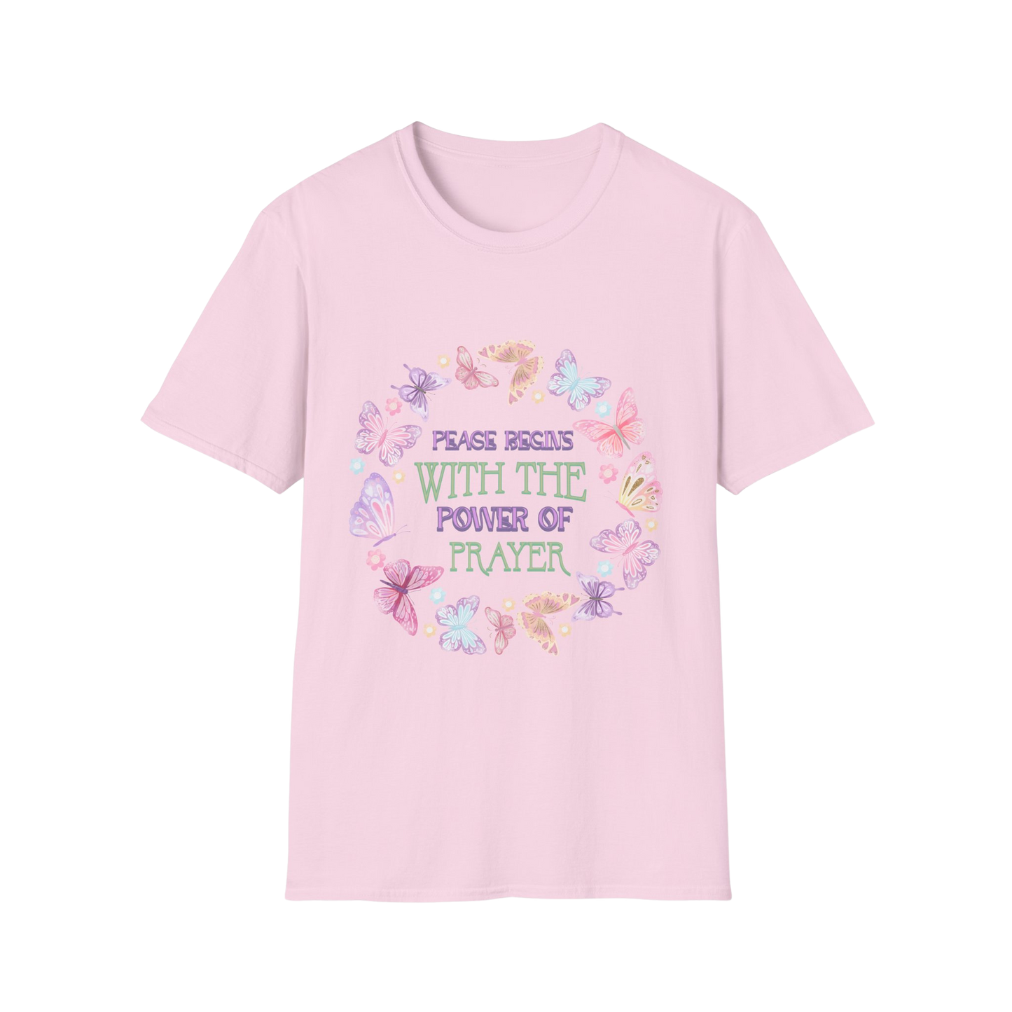 Peace Begins with the Power of Prayer Faith-Based Apparel for Women & Men