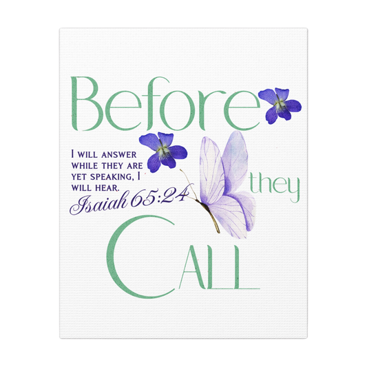 Before They Call, I Will Answer Scripture Print