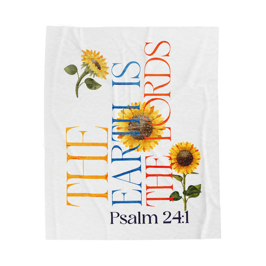 The Earth is the Lord’s Comfort Scripture Throw