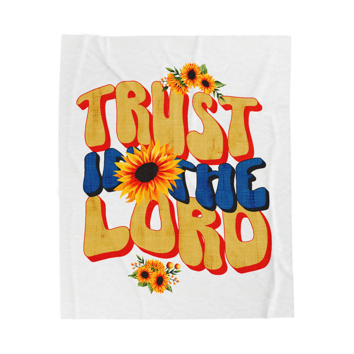 Trust In The Lord Scripture Throw