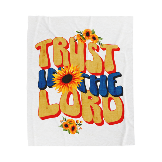 Trust In The Lord Scripture Throw