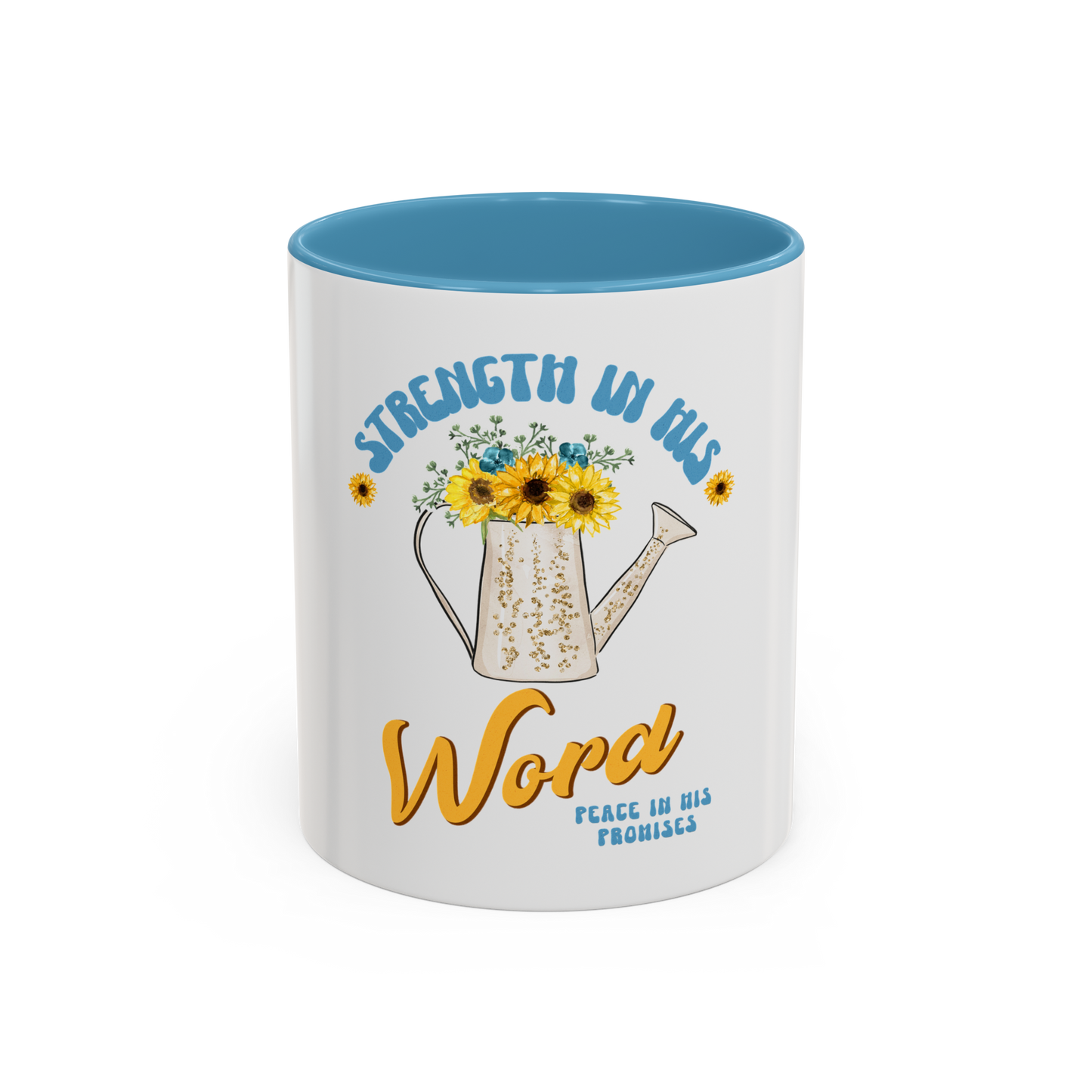 Strength in His Word Christian Coffee Cup
