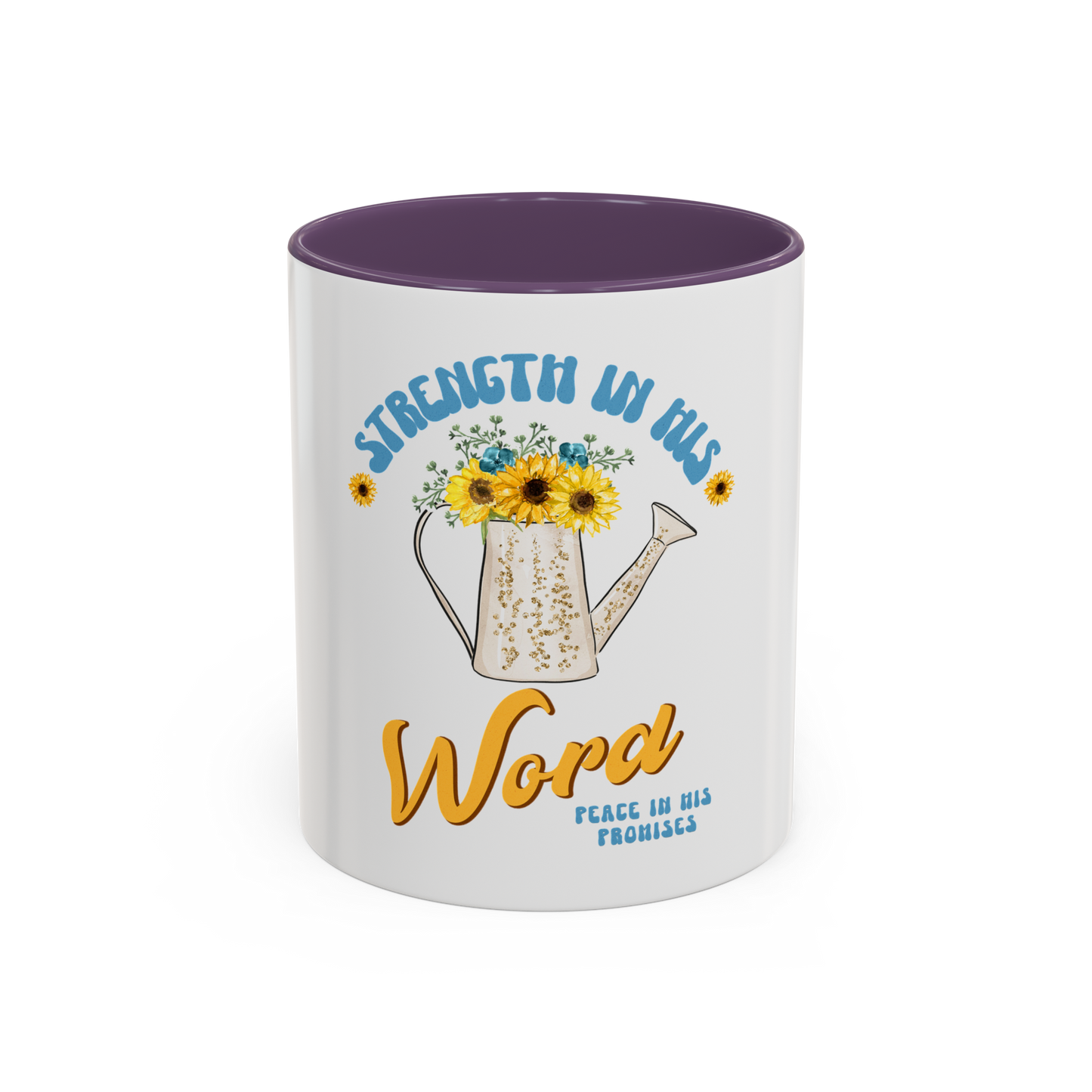Strength in His Word Christian Coffee Cup