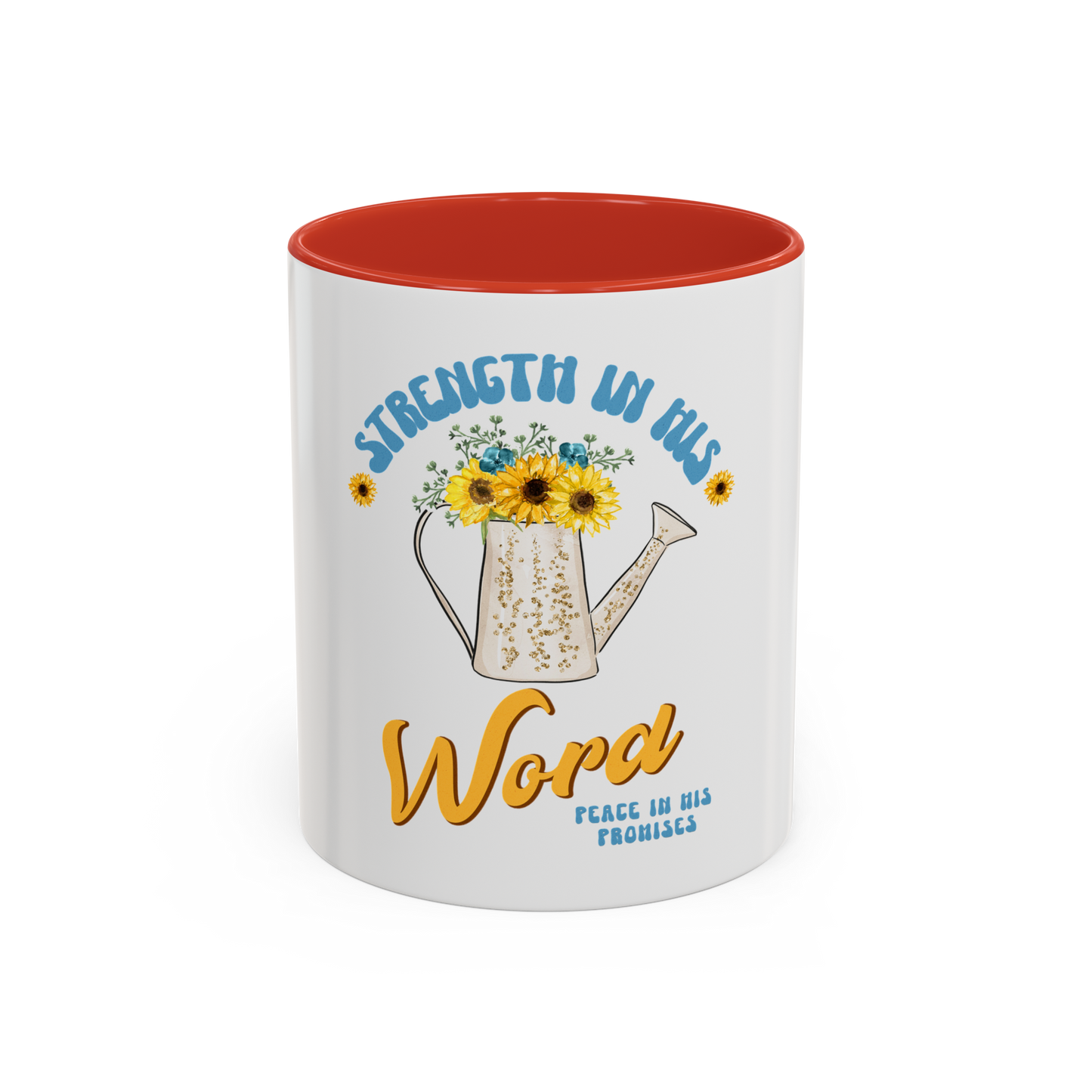 Strength in His Word Christian Coffee Cup