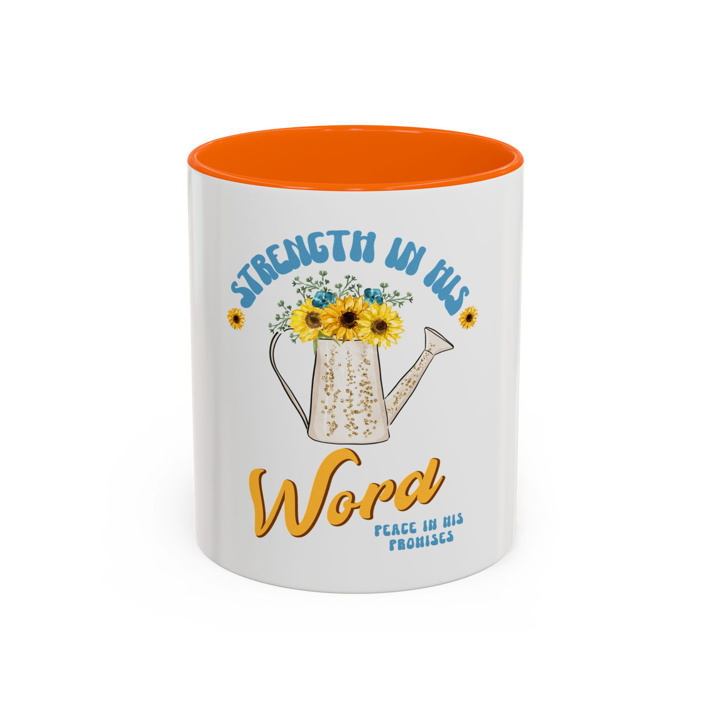 Strength in His Word Christian Coffee Cup