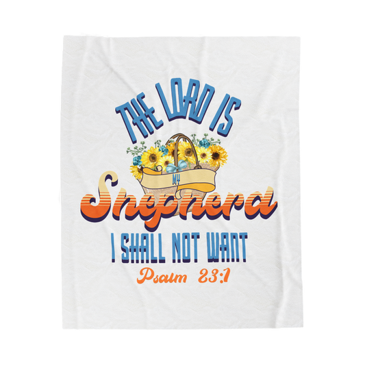 The Lord is My Shepherd Scripture Throw