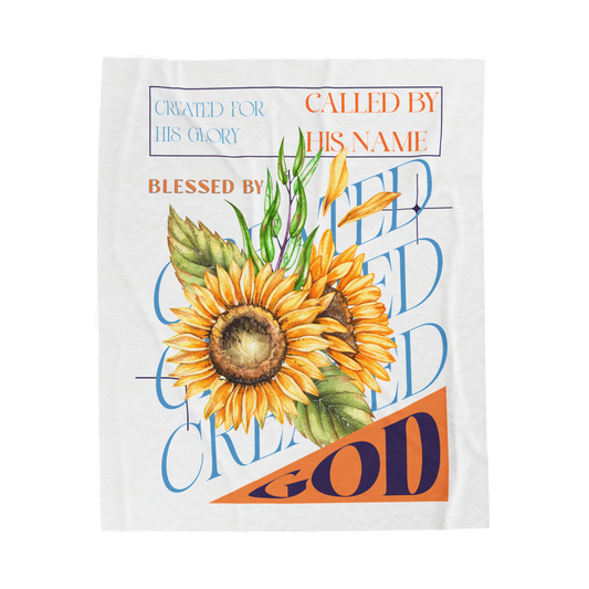 Created for His Glory Scripture Throw