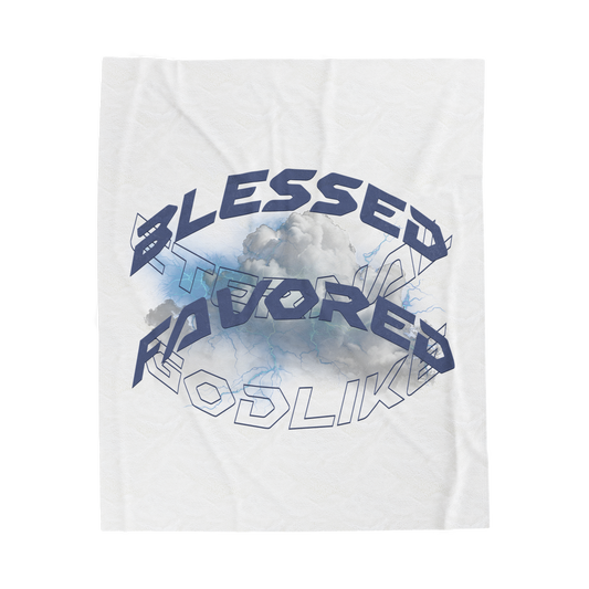 Blessed & Favored Scripture Throw