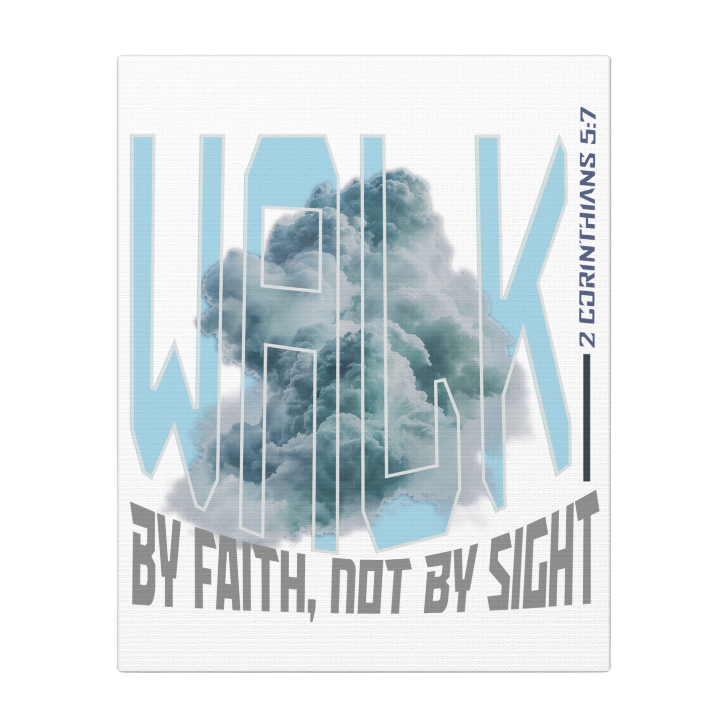 Walk By Faith Scripture Throw