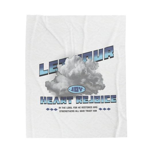 Let Your Heart Rejoice Cozy Comfort Scripture Throw